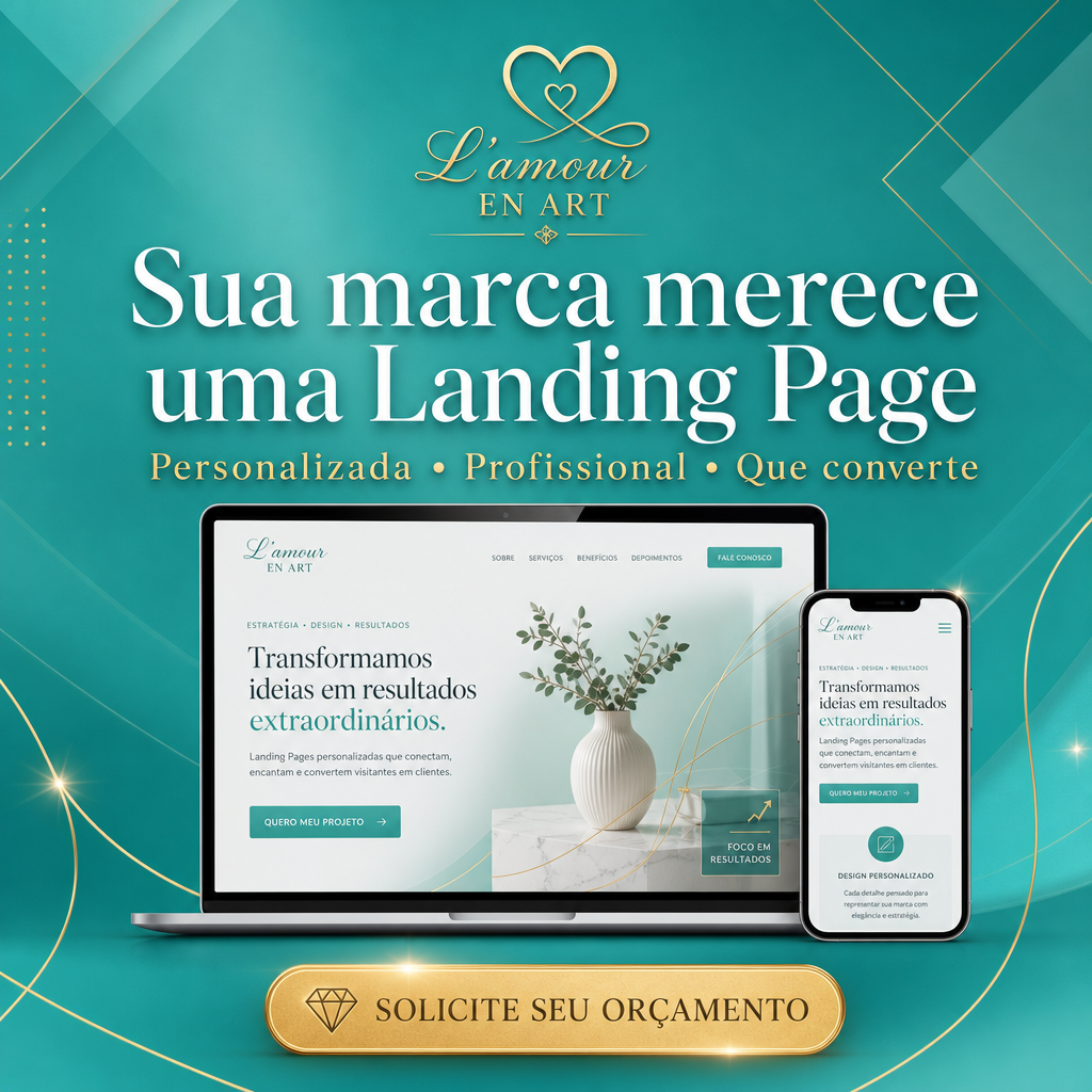 Mockup de landing page profissional